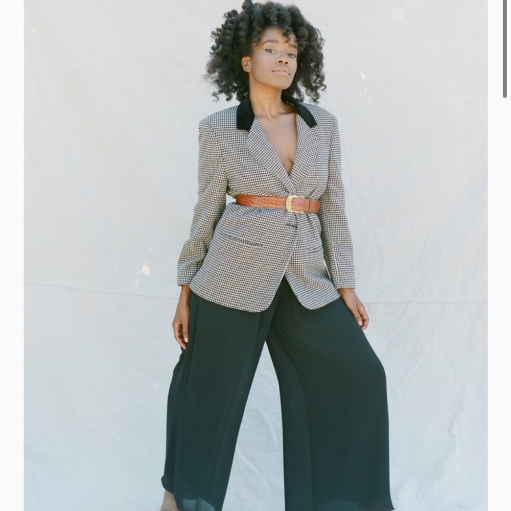 Vintage Houndstooth Blazer Small